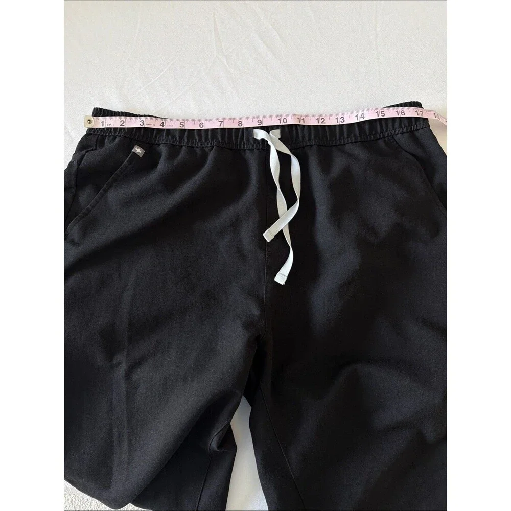 FIGS Tansen Jogger Scrub Pants Mens XLT XL Tall Black Slim Fit Elastic Waist EUC